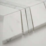 BIANCO DOLOMITE CHEVERON MOSAIC Mosaic, Wall Tile, Floor or Wall Tile - Shop at Home Craft Studio - 3