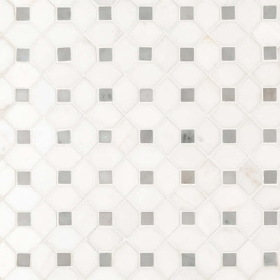BIANCO DOLOMITE DOTTY MOSAIC Mosaic, Floor or Wall Tile - Shop at Home Craft Studio - 1