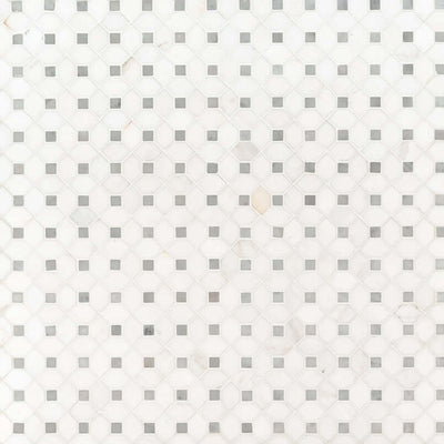 BIANCO DOLOMITE DOTTY MOSAIC Mosaic, Floor or Wall Tile - Shop at Home Craft Studio - 2