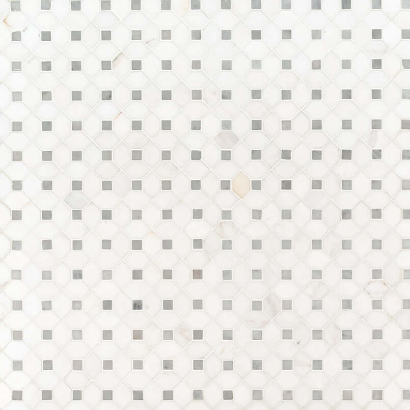 BIANCO DOLOMITE DOTTY MOSAIC Mosaic, Floor or Wall Tile - Shop at Home Craft Studio - 2