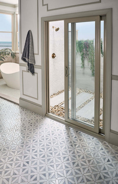 BIANCO DOLOMITE DOTTY MOSAIC Mosaic, Floor or Wall Tile - Shop at Home Craft Studio - 4