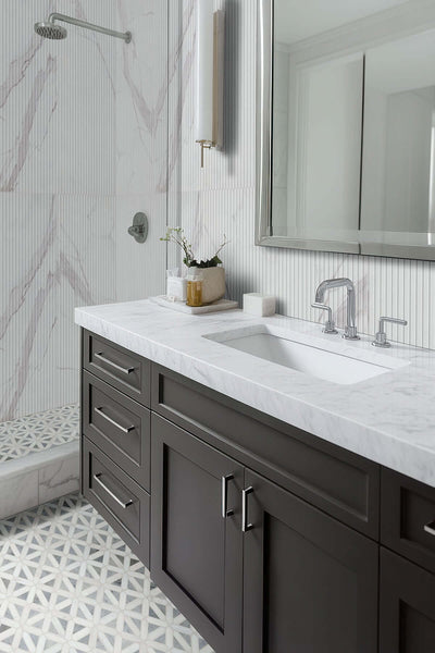 BIANCO DOLOMITE GEOMETRICA MOSAIC Mosaic, Floor or Wall Tile - Shop at Home Craft Studio - 5
