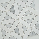 BIANCO DOLOMITE GEOMETRICA MOSAIC Mosaic, Floor or Wall Tile - Shop at Home Craft Studio - 10