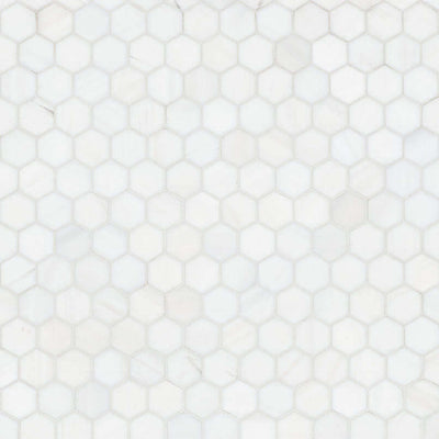 BIANCO DOLOMITE HEXAGON MOSAIC Mosaic, Floor or Wall Tile - Shop at Home Craft Studio - 3