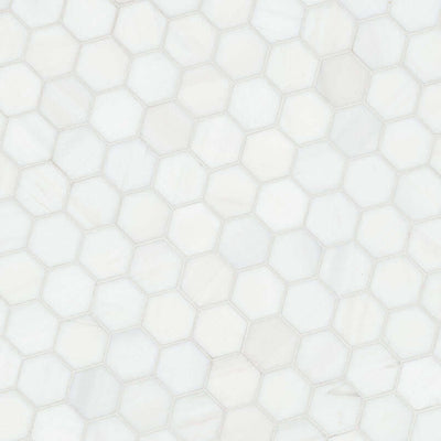 BIANCO DOLOMITE HEXAGON MOSAIC Mosaic, Floor or Wall Tile - Shop at Home Craft Studio - 4