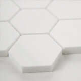 BIANCO DOLOMITE HEXAGON MOSAIC Mosaic, Floor or Wall Tile - Shop at Home Craft Studio - 6