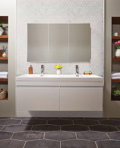 BIANCO DOLOMITE HEXAGON MOSAIC Mosaic, Floor or Wall Tile - Shop at Home Craft Studio - 7