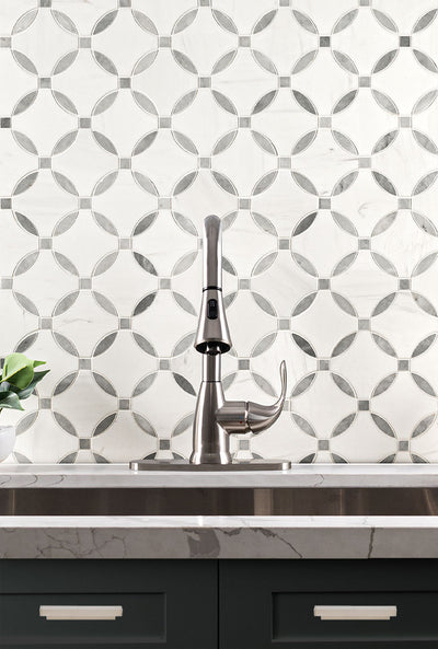 BIANCO DOLOMITE LOLA POLISHED Mosaic - Shop at Home Craft Studio - 5