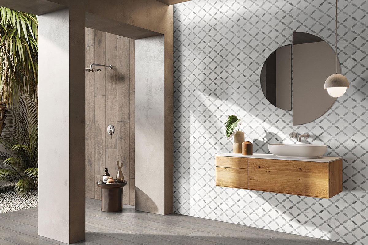BIANCO DOLOMITE LOLA POLISHED Mosaic - Shop at Home Craft Studio - 7