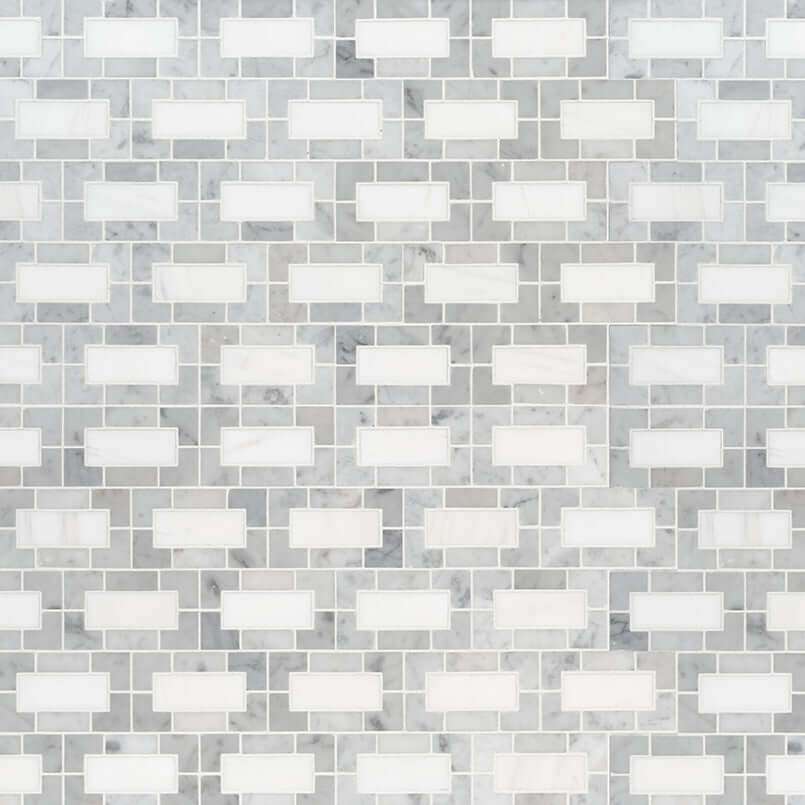 BIANCO DOLOMITE LYNX MOSAIC Mosaic, Floor or Wall Tile - Shop at Home Craft Studio - 2