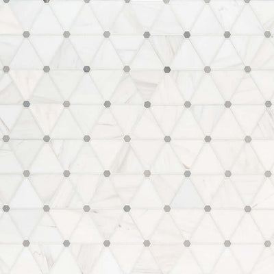 BIANCO DOLOMITE PINWHEEL MOSAIC Mosaic - Shop at Home Craft Studio - 2