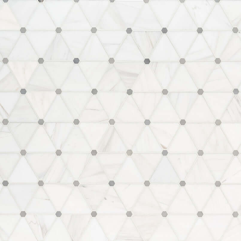 BIANCO DOLOMITE PINWHEEL MOSAIC Mosaic - Shop at Home Craft Studio - 2