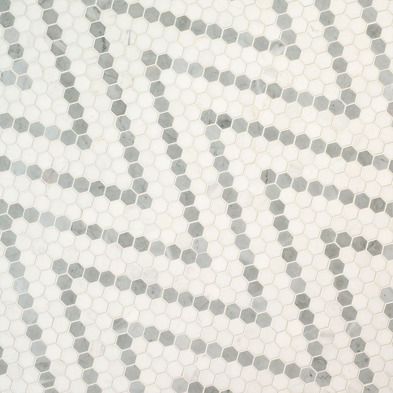 BIANCO DOLOMITE SAZI POLISHED Mosaic, Floor or Wall Tile - Shop at Home Craft Studio - 2
