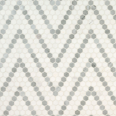 BIANCO DOLOMITE SAZI POLISHED Mosaic, Floor or Wall Tile - Shop at Home Craft Studio - 4