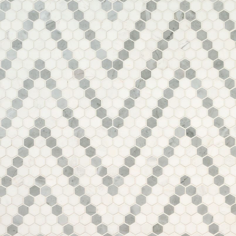 BIANCO DOLOMITE SAZI POLISHED Mosaic, Floor or Wall Tile - Shop at Home Craft Studio - 4