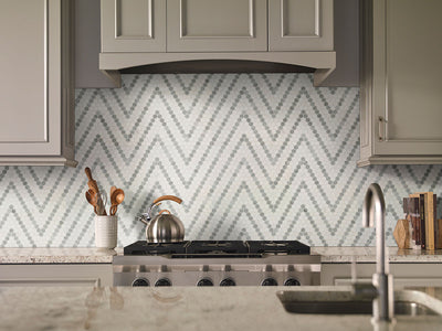 BIANCO DOLOMITE SAZI POLISHED Mosaic, Floor or Wall Tile - Shop at Home Craft Studio - 8