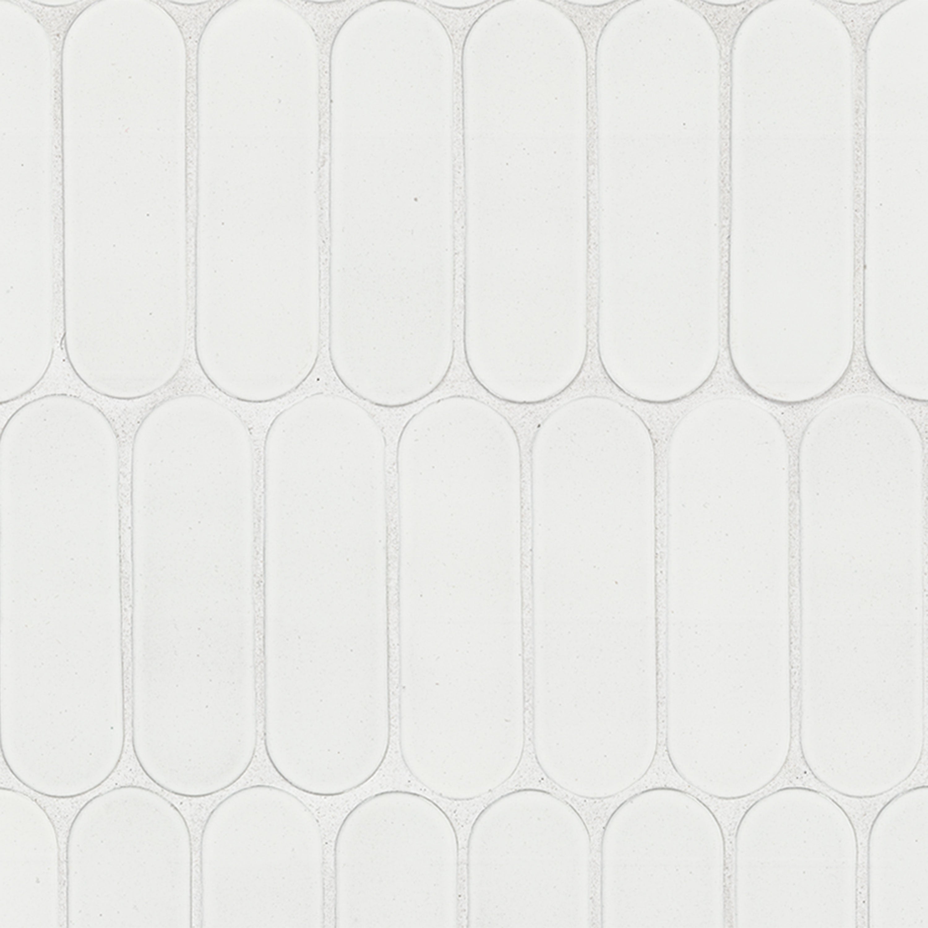 BIANCO GLOSSY ELLIPSE 6MM Mosaic, Wall Tile - Shop at Home Craft Studio - 1