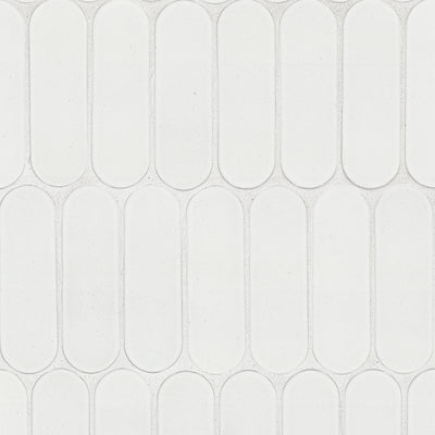 BIANCO GLOSSY ELLIPSE 6MM Mosaic, Wall Tile - Shop at Home Craft Studio - 1