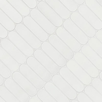 BIANCO GLOSSY ELLIPSE 6MM Mosaic, Wall Tile - Shop at Home Craft Studio - 3