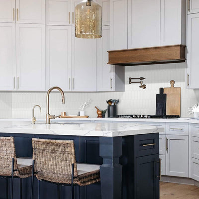 BIANCO GLOSSY ELLIPSE 6MM Mosaic, Wall Tile - Shop at Home Craft Studio - 6