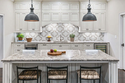 BIANCO QUATREFOIL POLISHED Floor or Wall Tile, Mosaic - Shop at Home Craft Studio - 3
