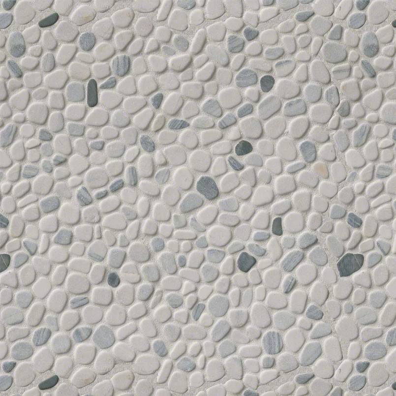 BLACK AND WHITE PEBBLES MESH BACKED Mosaic, Floor or Wall Tile - Shop at Home Craft Studio - 2