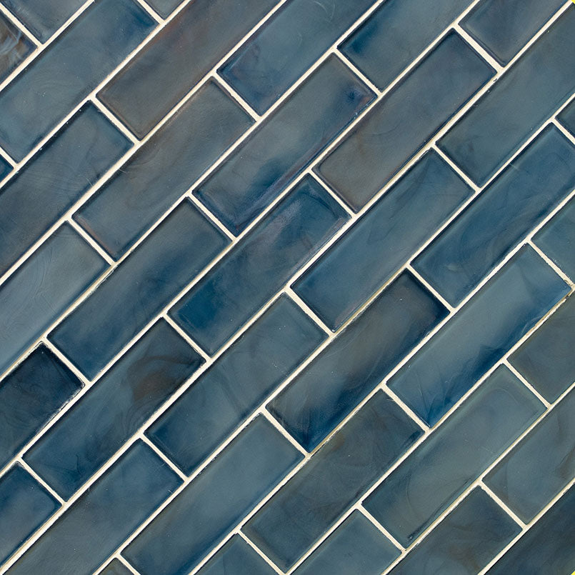 BLUE SHIMMER 2x6 SUBWAY Wall Tile - Shop at Home Craft Studio - 2