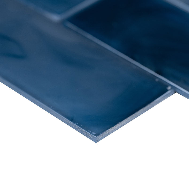 BLUE SHIMMER 2x6 SUBWAY Wall Tile - Shop at Home Craft Studio - 3