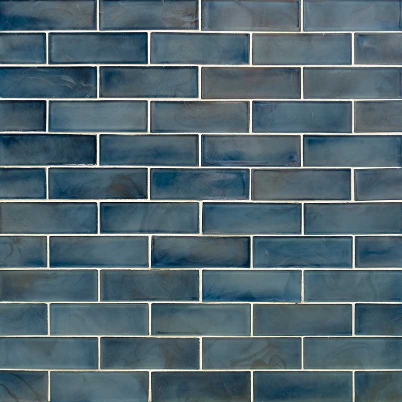 BLUE SHIMMER 2x6 SUBWAY Wall Tile - Shop at Home Craft Studio - 4
