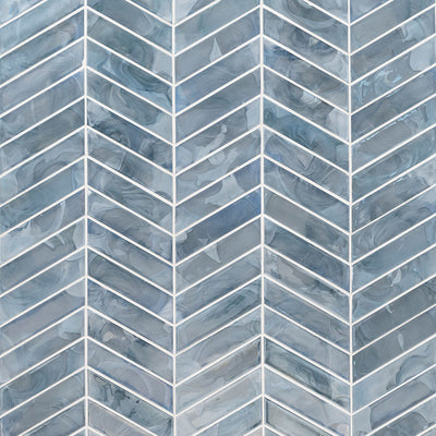 BLUE SHIMMER CHEVRON Mosaic - Shop at Home Craft Studio - 3