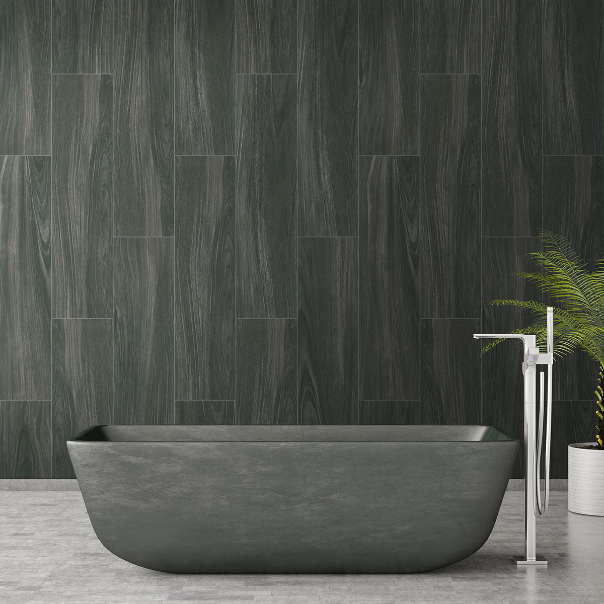 BRAXTON MIDNIGHT 10X40 MATTE Floor or Wall Tile - Shop at Home Craft Studio - 5