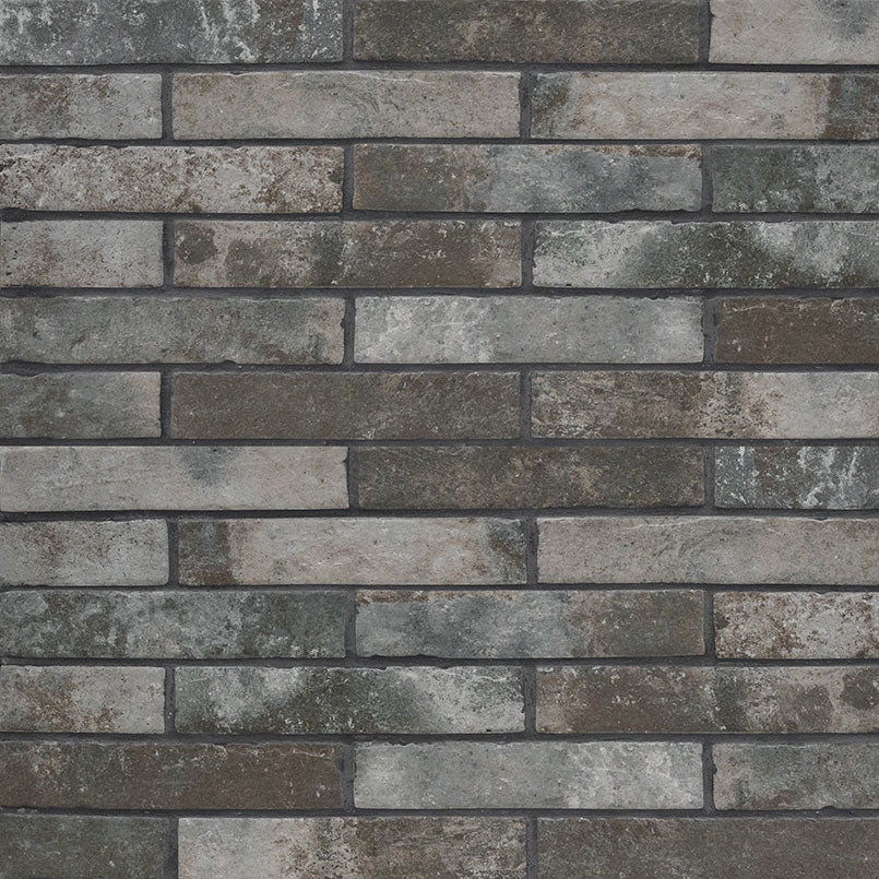 BRICKSTONE CHARCOAL BRICK 2X10 Floor or Wall Tile - Shop at Home Craft Studio - 1