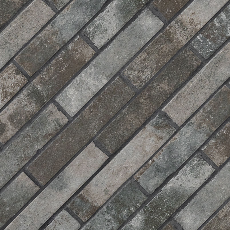 BRICKSTONE CHARCOAL BRICK 2X10 Floor or Wall Tile - Shop at Home Craft Studio - 3