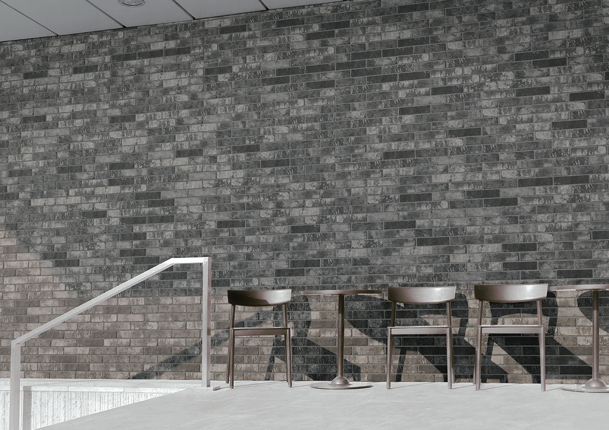BRICKSTONE CHARCOAL BRICK 2X10 Floor or Wall Tile - Shop at Home Craft Studio - 9