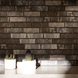 BRICKSTONE CHARCOAL BRICK 2X10 Floor or Wall Tile - Shop at Home Craft Studio - 13