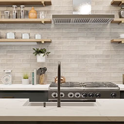 BRICKSTONE IVORY BRICK 2X10 Floor or Wall Tile - Shop at Home Craft Studio - 20