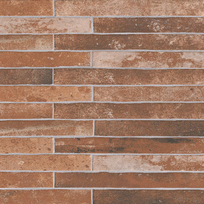 BRICKSTONE RED BRICK 2X18 MATTE Floor or Wall Tile - Shop at Home Craft Studio - 3