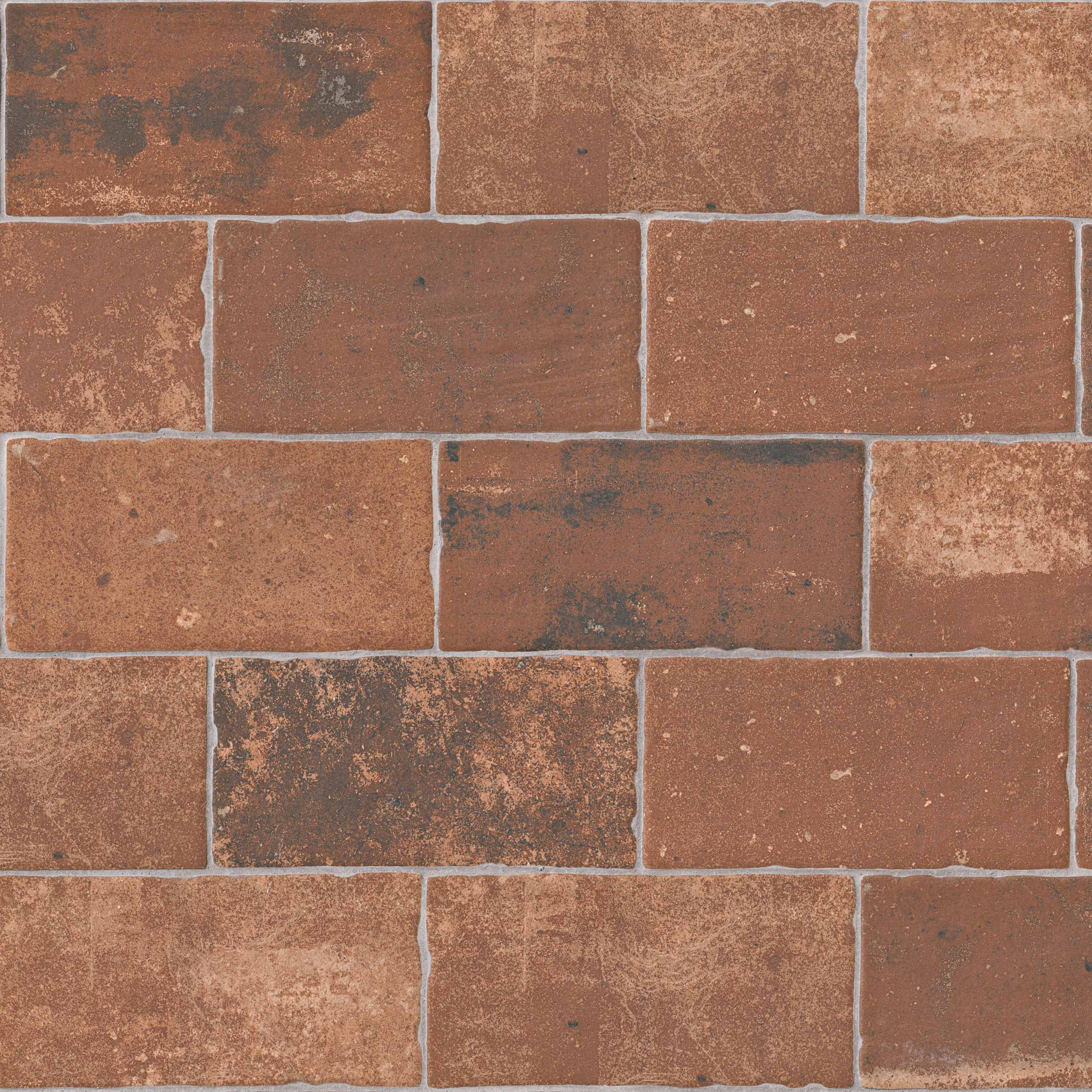 BRICKSTONE RED BRICK 5X10 Floor or Wall Tile - Shop at Home Craft Studio - 1