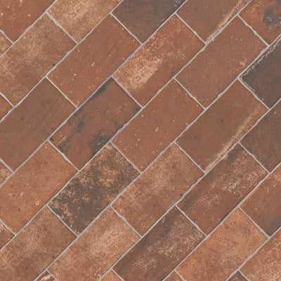 BRICKSTONE RED BRICK 5X10 Floor or Wall Tile - Shop at Home Craft Studio - 4