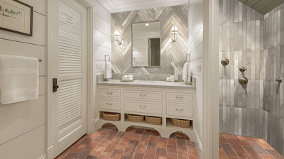 BRICKSTONE RED BRICK 5X10 Floor or Wall Tile - Shop at Home Craft Studio - 7