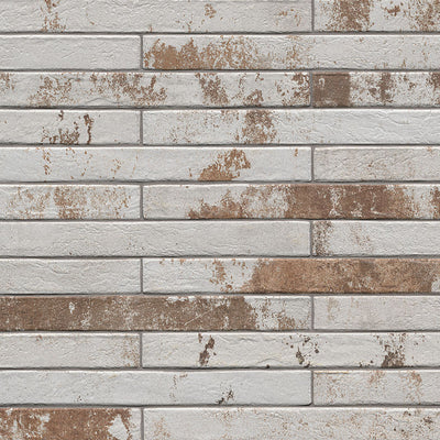 BRICKSTONE RUSTIQUE WHITE BRICK 2X18 MATTE Floor or Wall Tile - Shop at Home Craft Studio - 1
