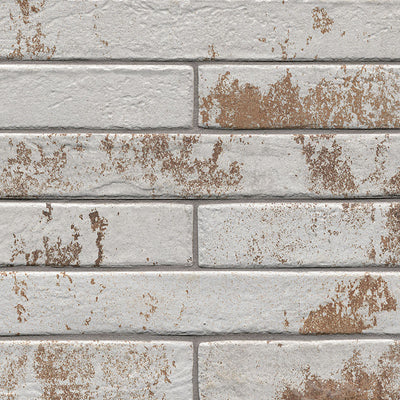 BRICKSTONE RUSTIQUE WHITE BRICK 2X18 MATTE Floor or Wall Tile - Shop at Home Craft Studio - 4