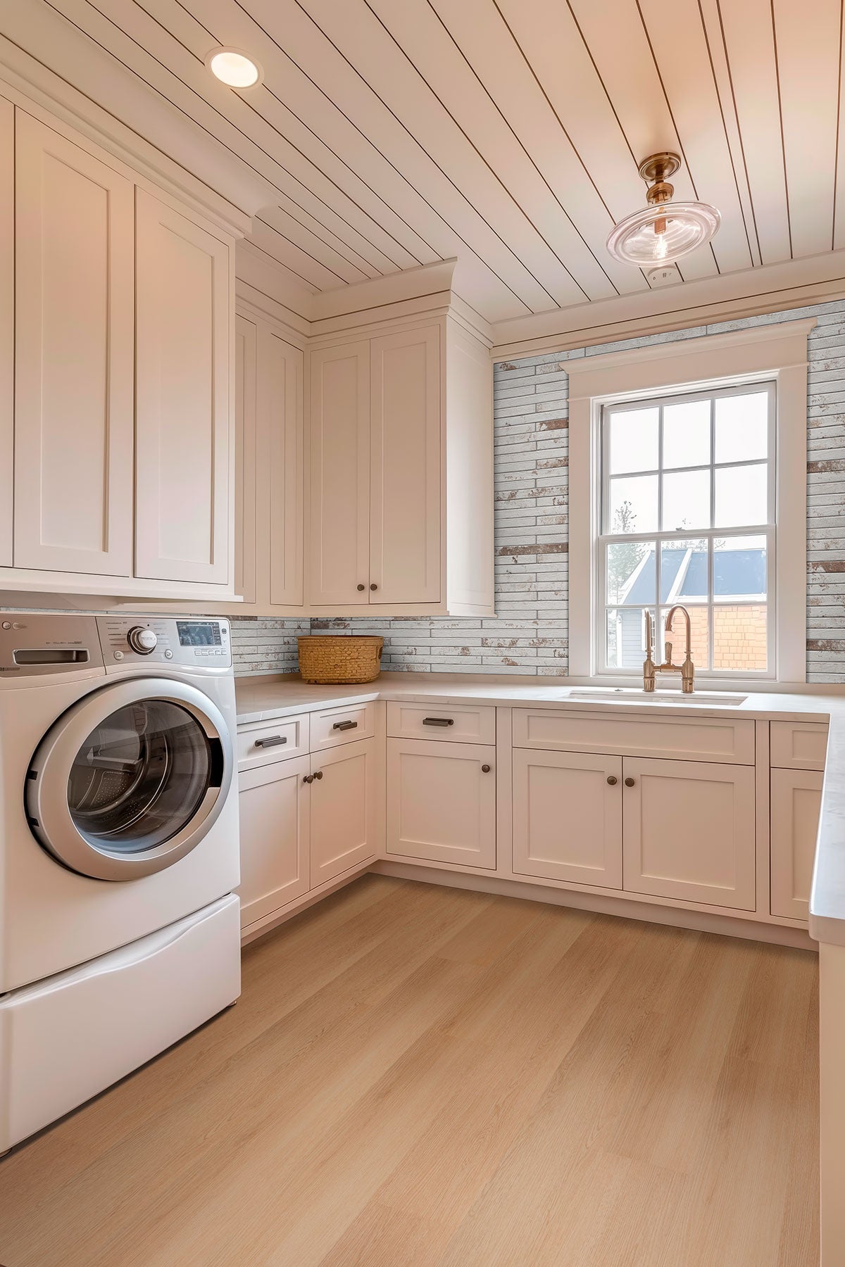 BRICKSTONE RUSTIQUE WHITE BRICK 2X18 MATTE Floor or Wall Tile - Shop at Home Craft Studio - 5