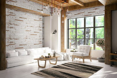 BRICKSTONE RUSTIQUE WHITE BRICK 2X18 MATTE Floor or Wall Tile - Shop at Home Craft Studio - 7