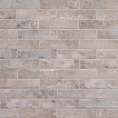 BRICKSTONE TAUPE BRICK 2X10 Floor or Wall Tile - Shop at Home Craft Studio - 1
