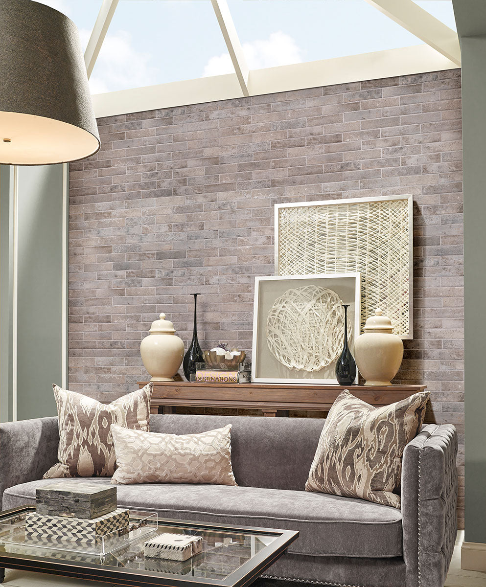BRICKSTONE TAUPE BRICK 2X10 Floor or Wall Tile - Shop at Home Craft Studio - 17