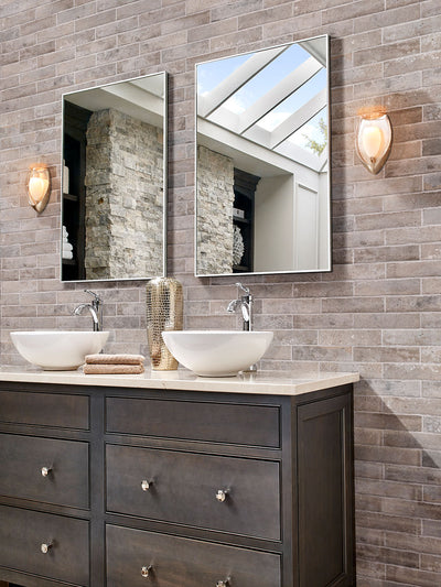 BRICKSTONE TAUPE BRICK 2X10 Floor or Wall Tile - Shop at Home Craft Studio - 18
