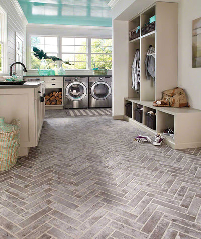 BRICKSTONE TAUPE BRICK 2X10 Floor or Wall Tile - Shop at Home Craft Studio - 23