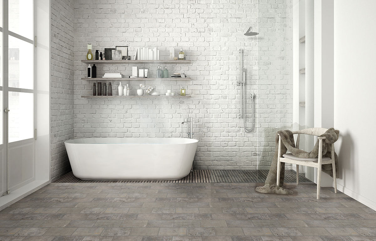 BRICKSTONE TAUPE BRICK 5X10 Floor or Wall Tile - Shop at Home Craft Studio - 5