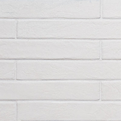 BRICKSTONE WHITE 2X18 MATTE Floor or Wall Tile - Shop at Home Craft Studio - 2